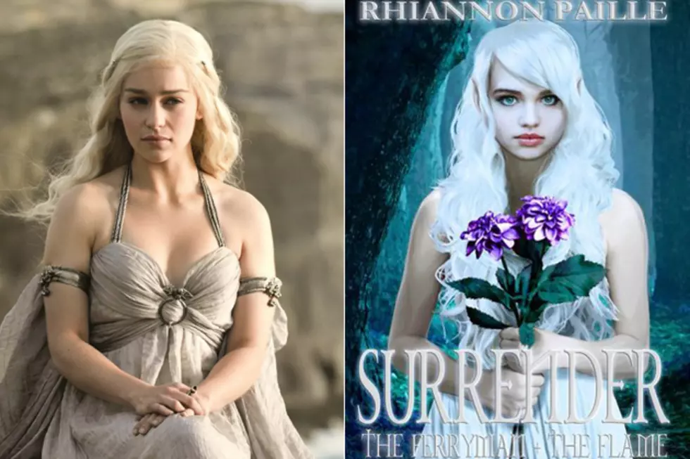 Emilia Clarke as Daenerys Targaryen + Fantasy Book Cover &#8211; Celebrity Doppelgangers