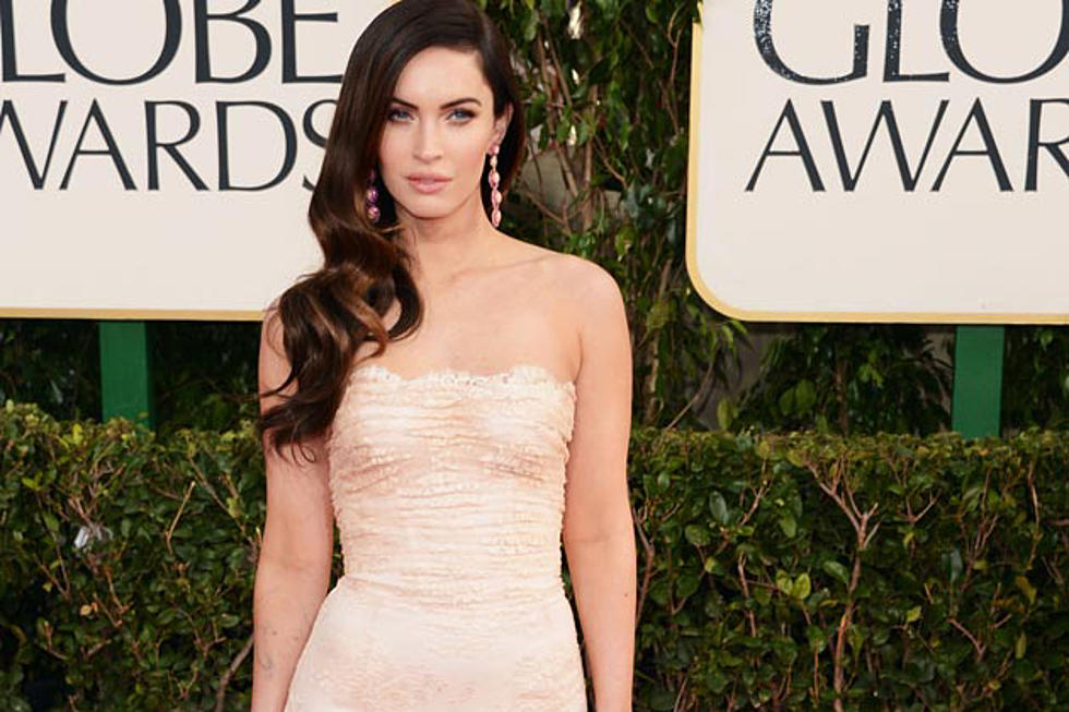 2013 Golden Globes Red Carpet Fashion – Megan Fox Is Cranky But Pretty in Dolce & Gabbana