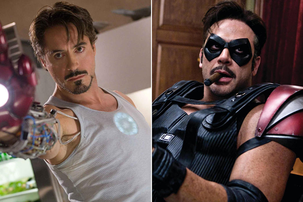 Robert Downey Jr. as Tony Stark + Jeffrey Dean Morgan as the Comedian – Celebrity Doppelgangers