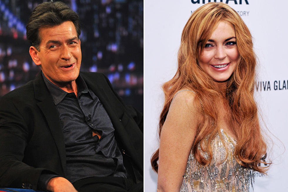 Charlie Sheen Wants to Put on a Cape and Save Lindsay Lohan &#8211; Without Sleeping With Her