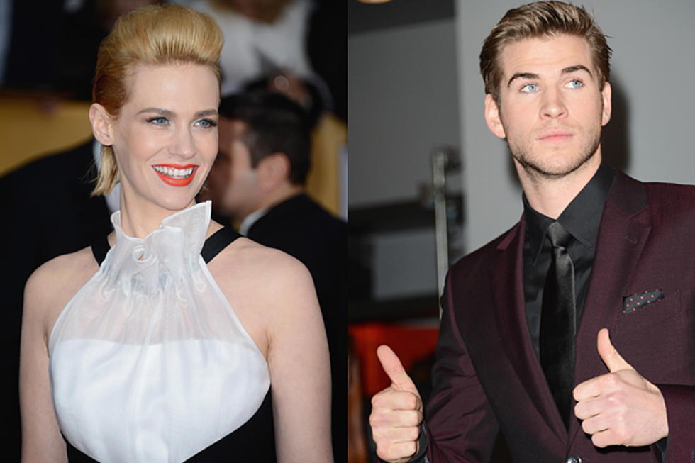 January Jones Isn’t Really Denying That She Got It On With Liam Hemsworth [VIDEOS]