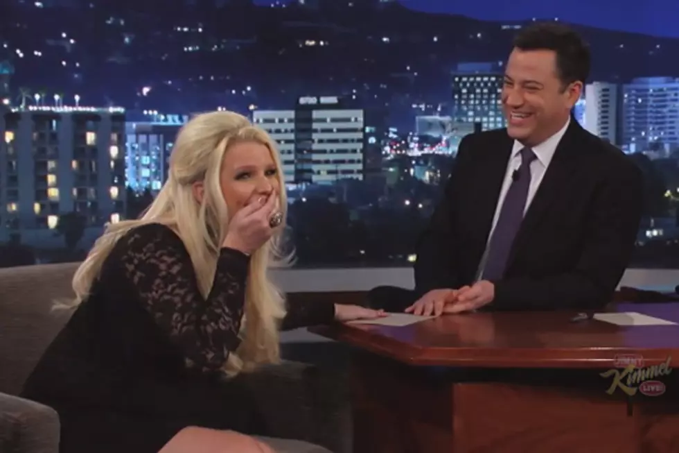 Jessica Simpson Accidentally Tells Jimmy Kimmel She’s Having a Baby With a ‘Weiner’ [VIDEO]