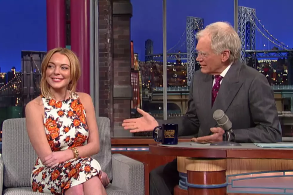 Letterman Grills Lohan