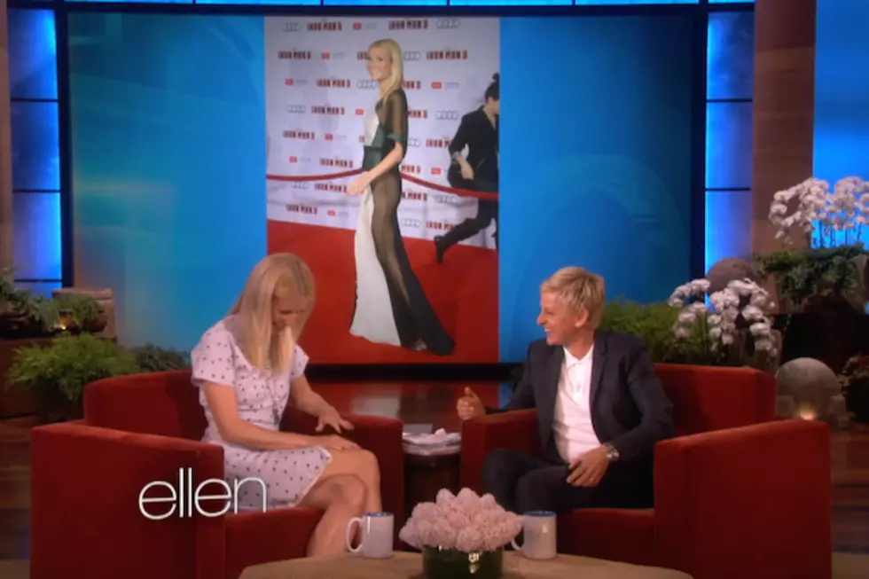 Gwyneth Paltrow Tells Ellen DeGeneres Her Infamous Sheer Dress Required a &#8216;Razor&#8217; [VIDEO]