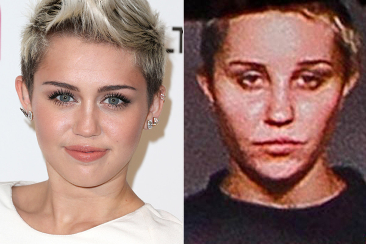 Miley Cyrus + Amanda Bynes' May 2013 Mugshot - Celebrity Doppelgangers...