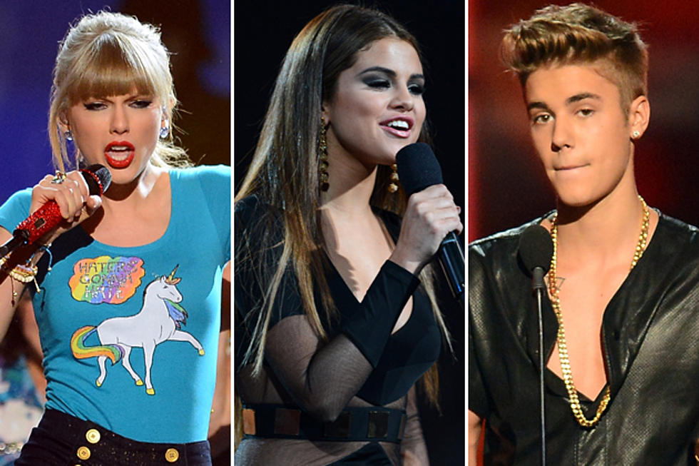 Watch Taylor Swift&#8217;s Epic Reaction to Justin Bieber + Selena Gomez Kissing at the Billboard Awards [GIF]