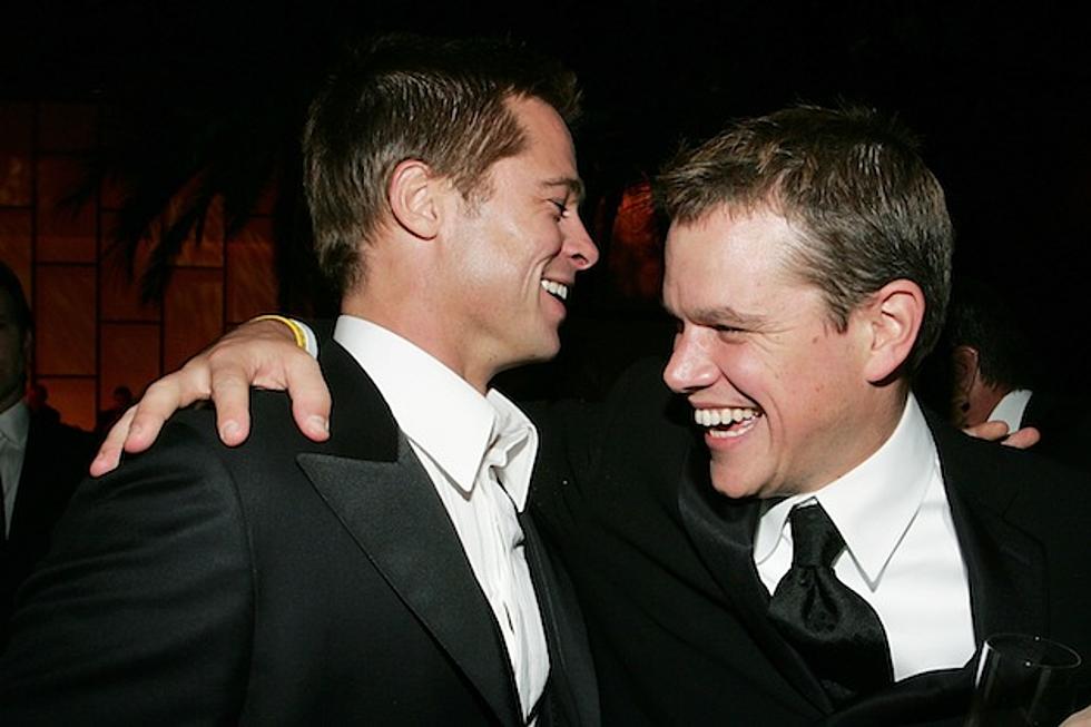 Brad Pitt Is Jealous That the Media Thinks Matt Damon Is a Total Bore