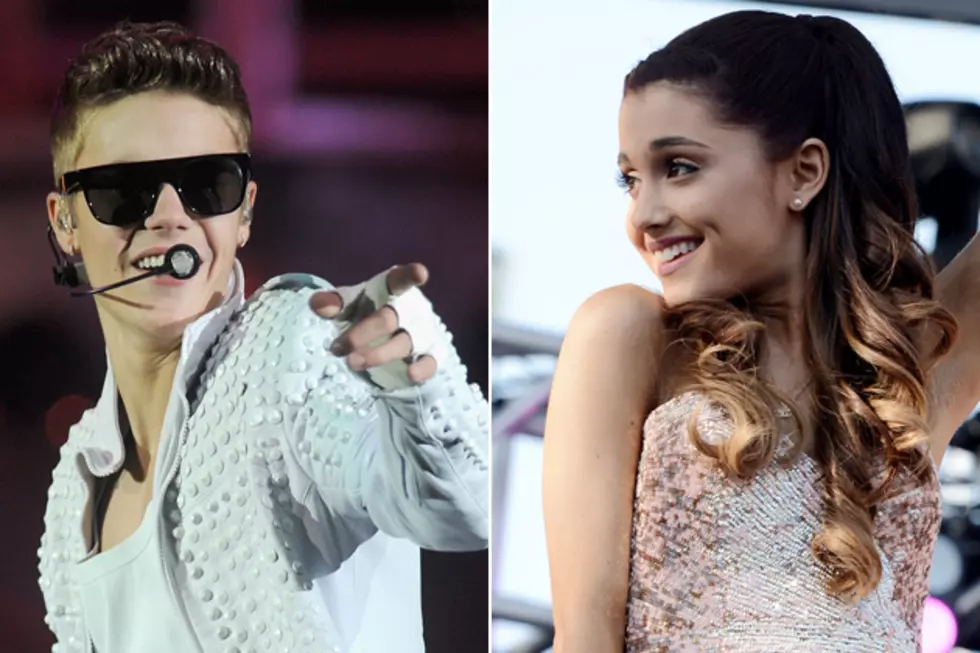 Justin Bieber Flirts With Ariana Grande [PHOTOS]