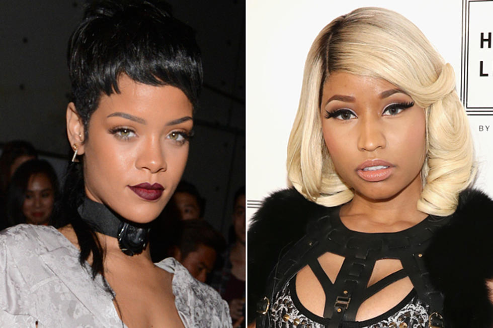 Rihanna Rocks a Mullet + Hangs Out With Nicki Minaj at New York Fashion Week [PHOTOS]