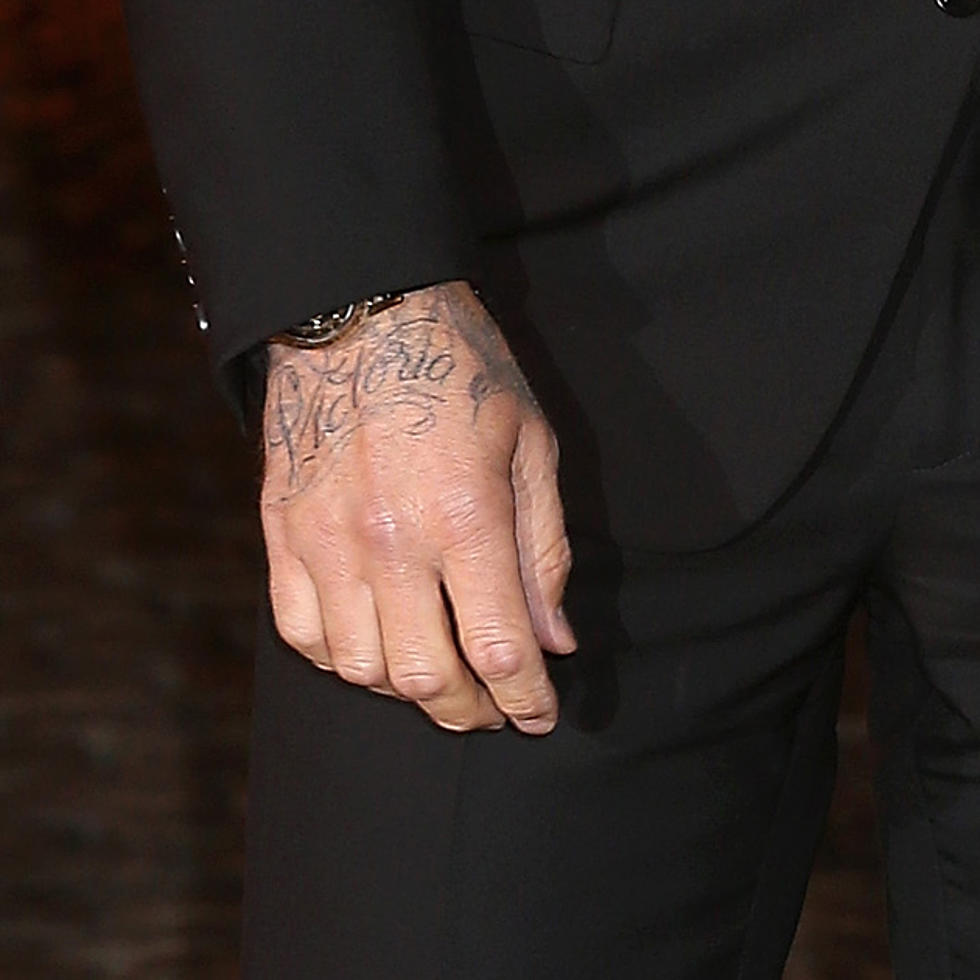 David Beckham Gets New Tattoo Tribute to Victoria [PHOTO]