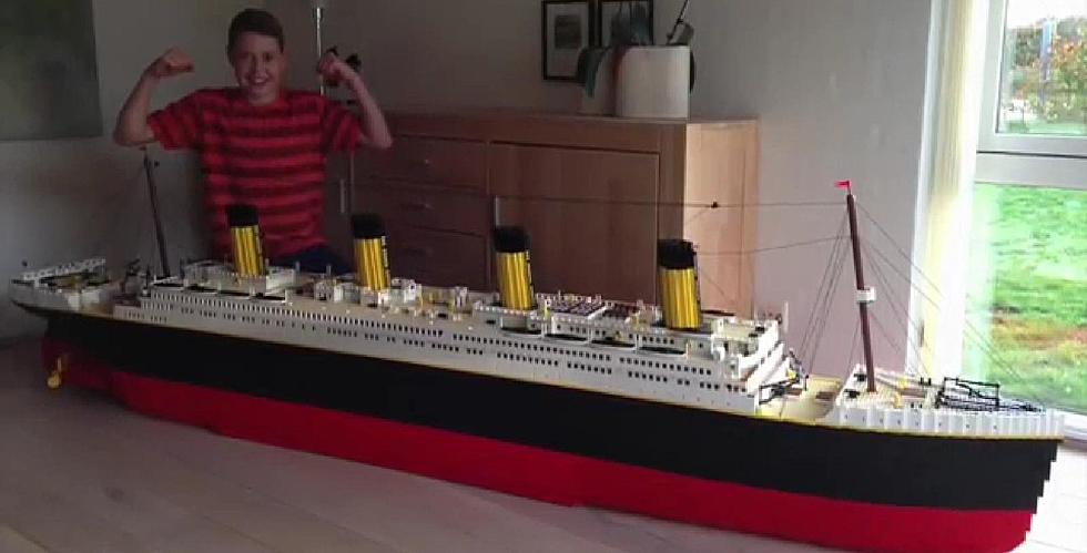 Boy Creates Titanic Replica Out Of Legos [VIDEO]