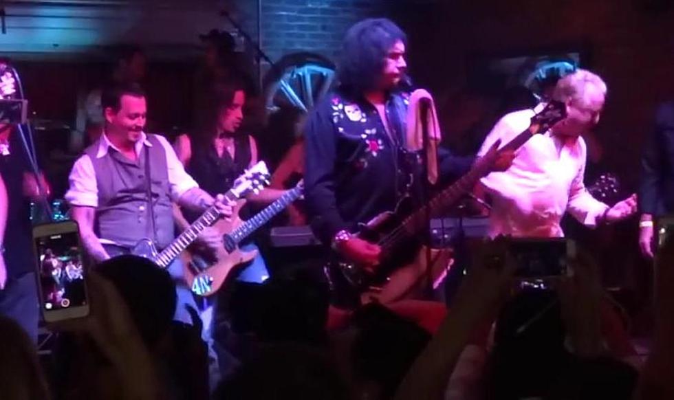 Johnny Depp Joins Gene Simmons And Other Rockers On Stage [VIDEO]