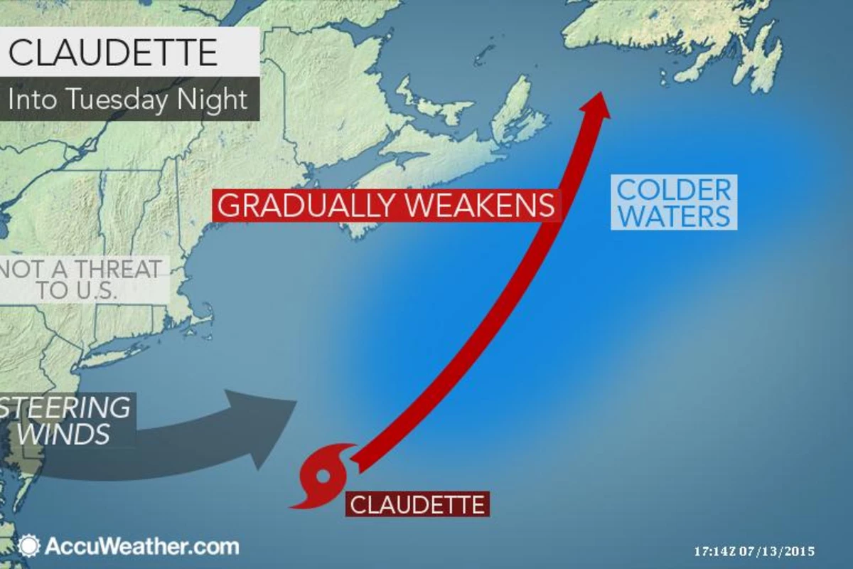 Tropical Storm Claudette Forms Off of the Mid-Atlantic Coast