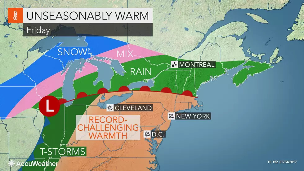 Most of New Jersey Will Top 70 Degrees Friday