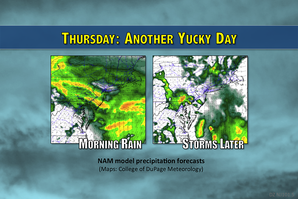 Thursday Forecast for NJ: Wet Morning, Potentially Stormy Later