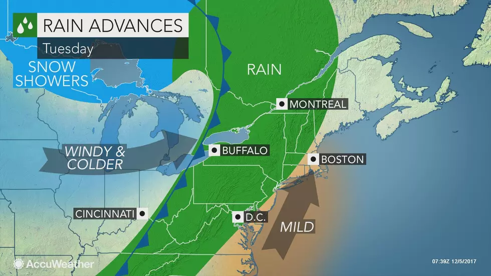 Mild and Wet Tuesday for NJ, Then Temperatures Take a Tumble