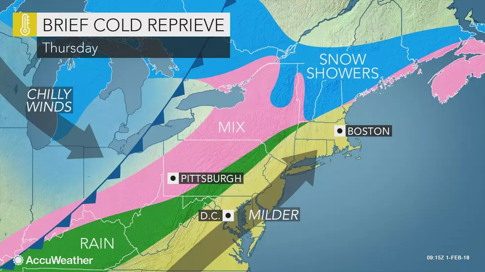 Two Rain-Snow Chances Aiming for New Jersey: Thu-Fri, Sun-Mon