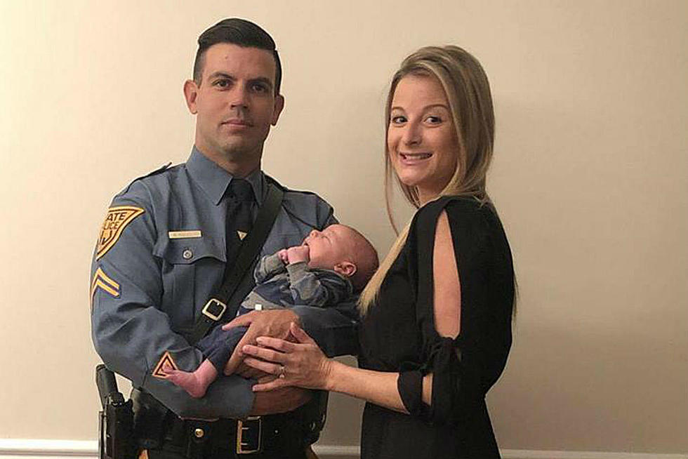 Trooper’s Son Couldn’t Wait to be Born, So Dad Stepped In