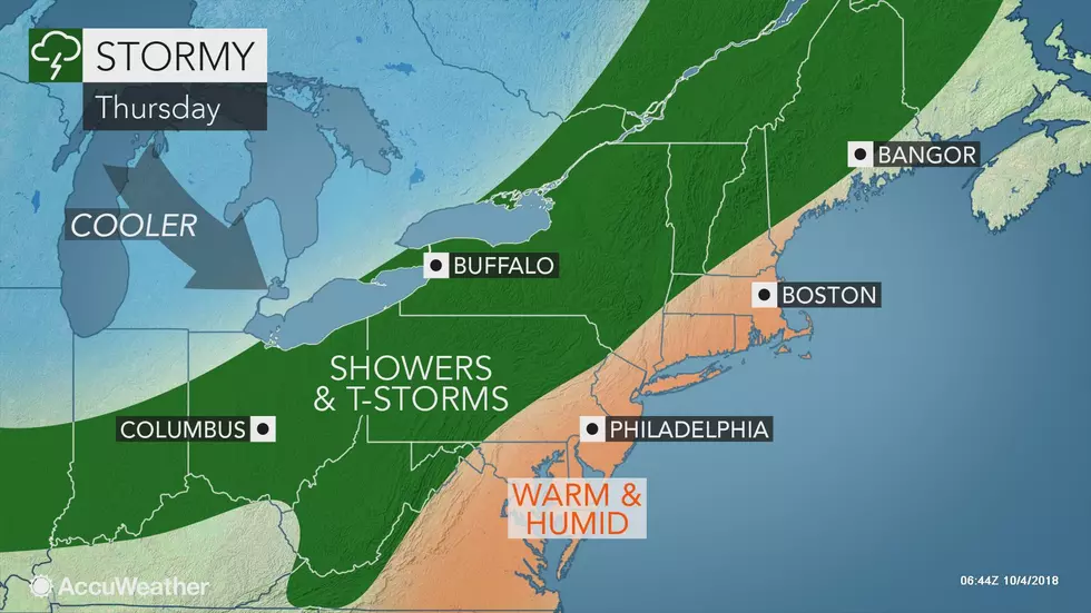 Cold Front to Deliver Storms and Cooler Air to NJ Late Thursday
