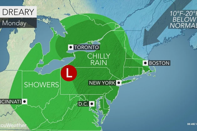 Another Soggy Weather Day Monday: Rain, Clouds, and Chilly Temps