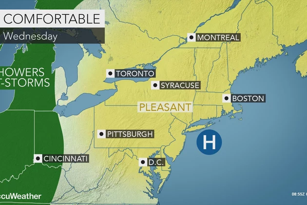 Comfortable and Dry Wednesday, Humid and Soaking Wet Thursday
