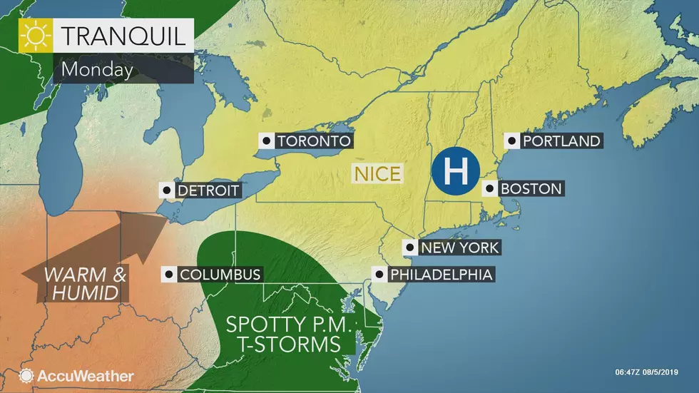 NJ Weather: This Week Starts With Sct&#8217;d Storms, Ends With Dry Air