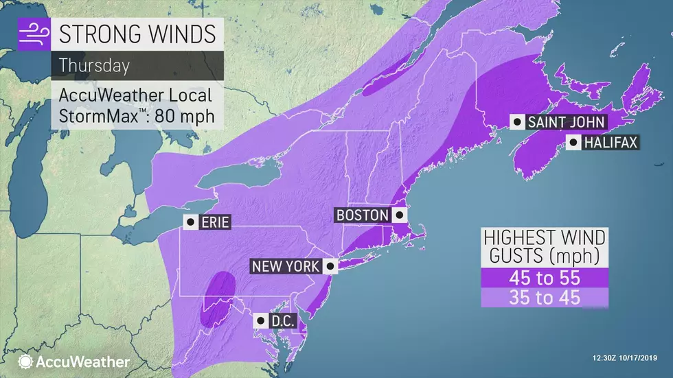 Windy, Blustery Thursday for NJ &#8211; 40+ MPH Gusts Still Possible