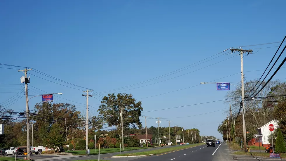 Trump Flags Fly High Over the Black Horse Pike in Egg Harbor Township