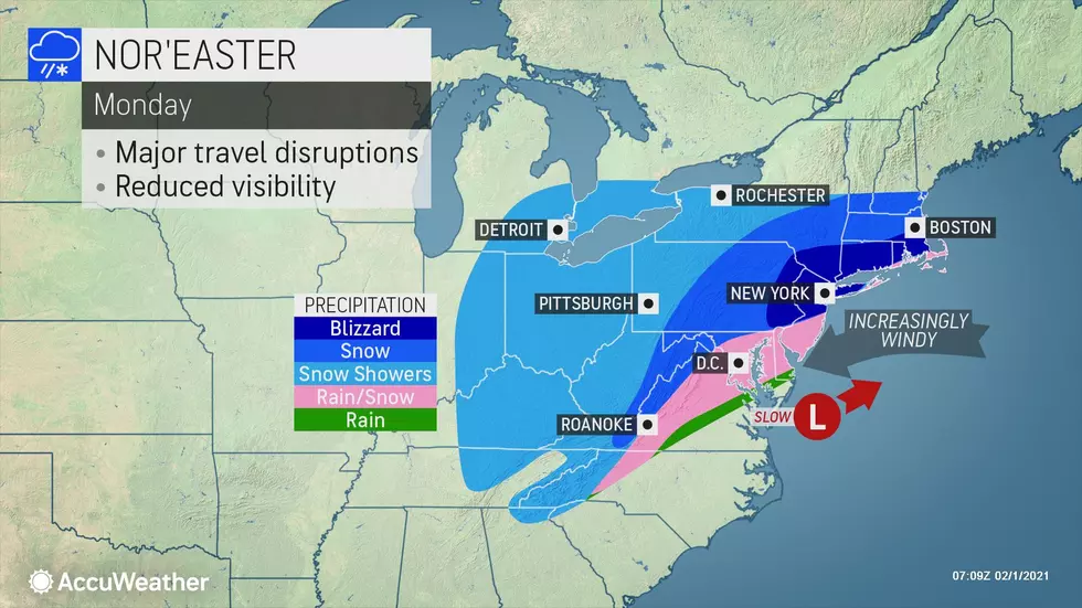 Nor&#8217;easter Ramps-up Monday: Rain, Snow, Wind, Coastal Flooding for NJ