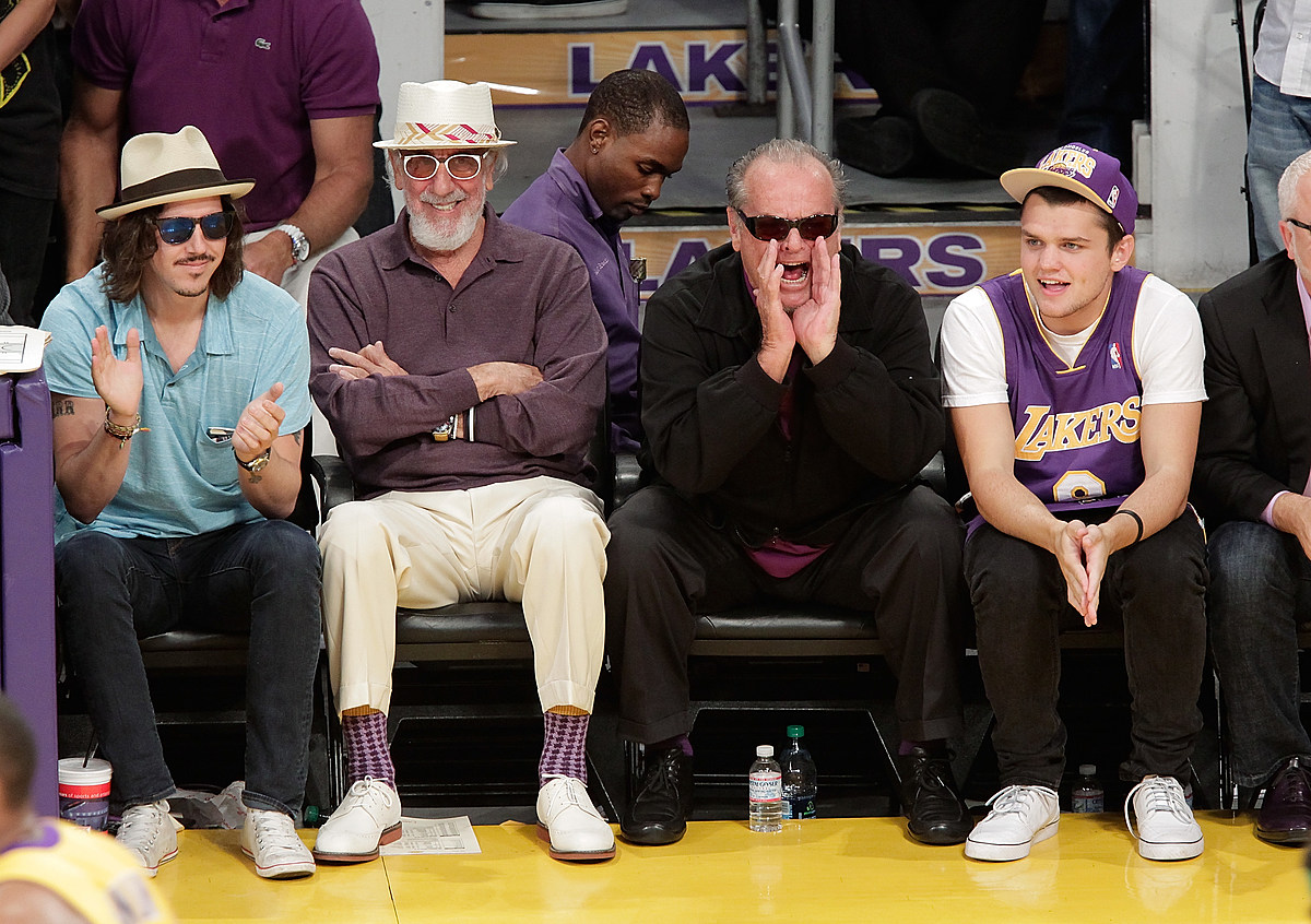 Jack Nicholson Returns to Lakers Courtside for Playoff Game
