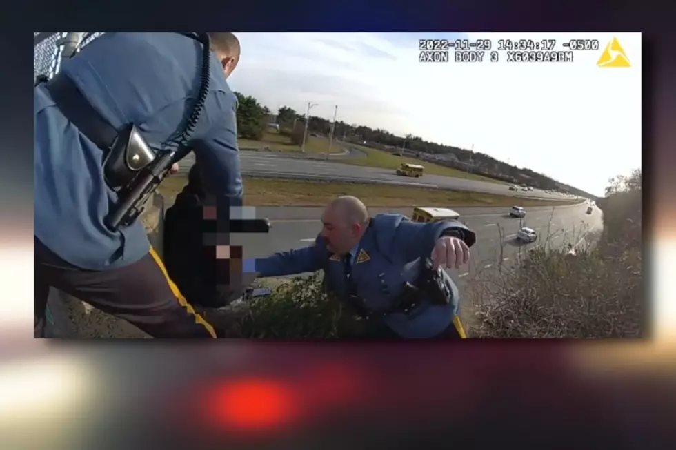 Watch: NJ State Troopers Pull Suicidal Woman From I-295 Overpass