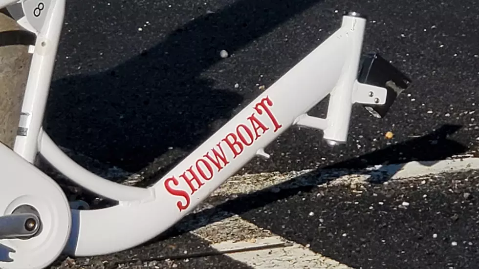 What's left of a bike from Showboat at Hamilton Mall in Mays Landing, NJ - Photo: Chris Coleman