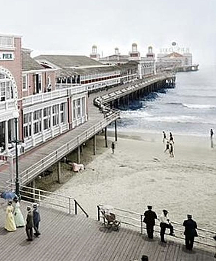 First Amusement Pier Built Over The Ocean Was In Atlantic City NJ