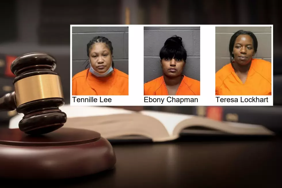 Tennille Lee of Atlantic City NJ, Teresa Lockhart of Millville NJ, Ebony Chapman of Absecon NJ - Photo: Atlantic County Prosecutor's Office / WPGG/TSM Illustration
