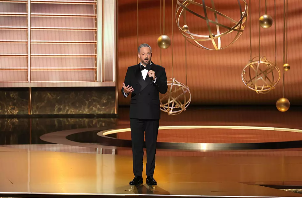 Host Nate Bargatze speaks onstage during the 77th Primetime Emmy Awards (Photo by Kevin Winter/Getty Images)