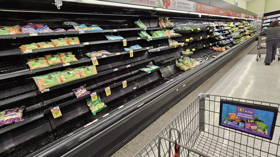 Nearly empty produce department at a supermarket in Mays Landing NJ before the Blizzard of 2026 - Photo: Chris Coleman