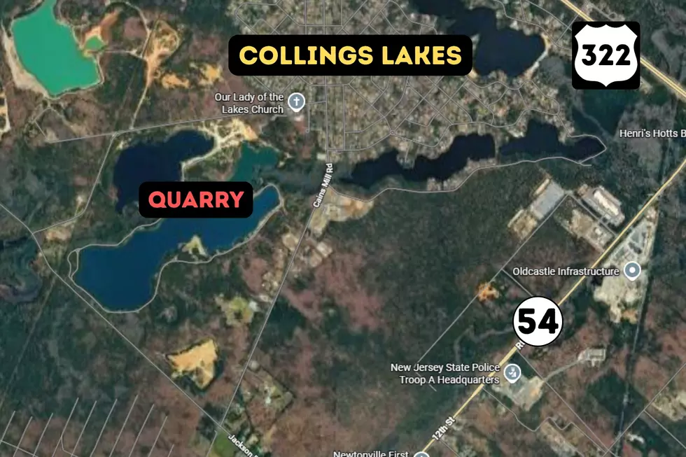 Drowning at a quarry in Buena Vista Township, NJ, on July 5, 2026 - Photo: Google Maps / Canva