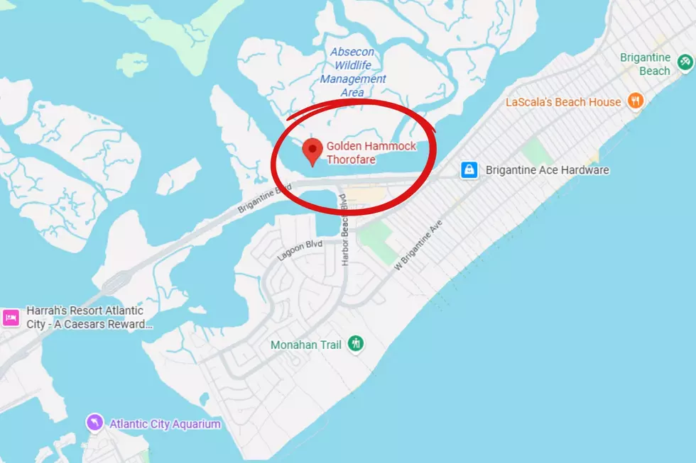 Golden Hammock Thorofare in Brigantine, NJ - Photo: Google Maps / Canva