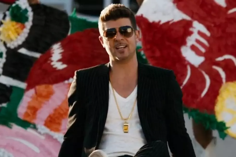 Robin Thicke’s Referees a Jubilant Halftime Show in ‘Give It 2 U’ Video Featuring 2 Chainz and Kendrick Lamar