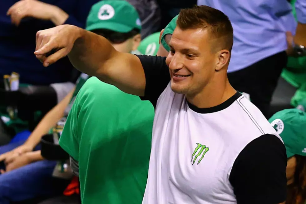 Gronk Watches Celts Win In OT, 104-95 [VIDEO]