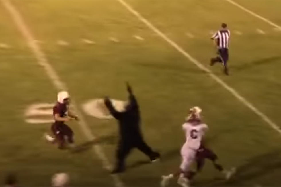 Fan in Gorilla Costume Disrupts Bangor Football Game [VIDEO]