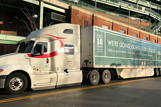 Red Sox Equipment Truck Heads South [VIDEO]