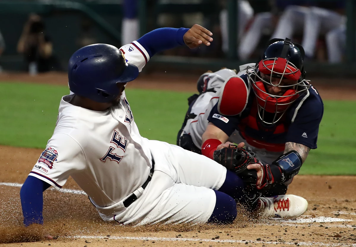 Boston Red Sox and Texas Rangers finish their series Thursday aft