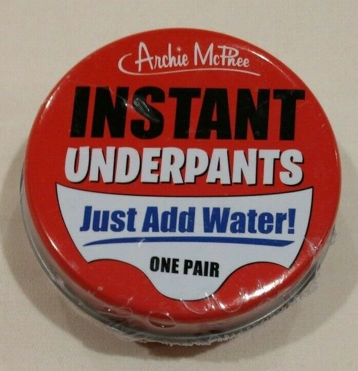 Archie Mcphee Instant Underpants Just Add Water One Pair