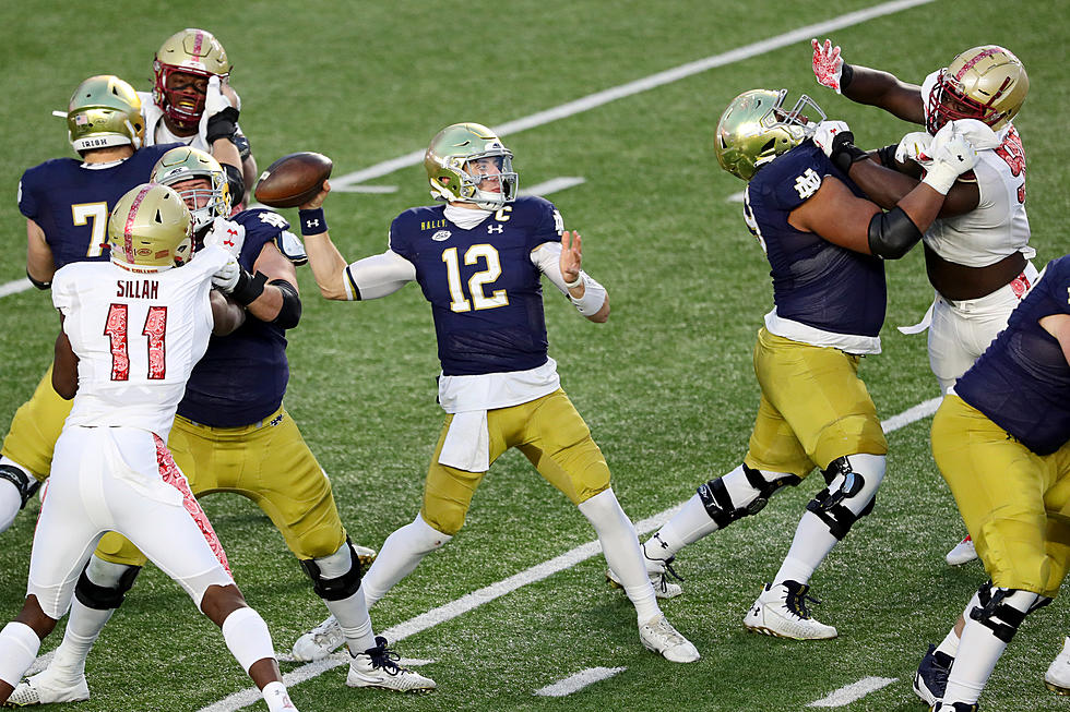 Kelly Earns 100th win, No. 2 Notre Dame Rolls Past BC 45-31