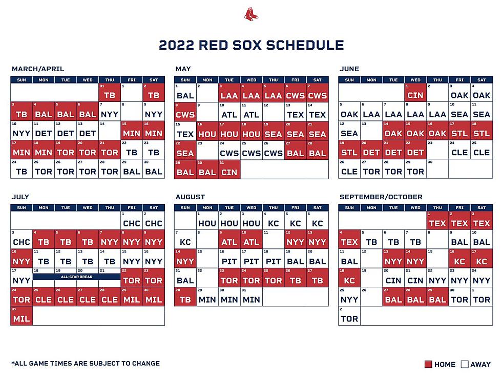 MLB revised 2022 regular-season schedule