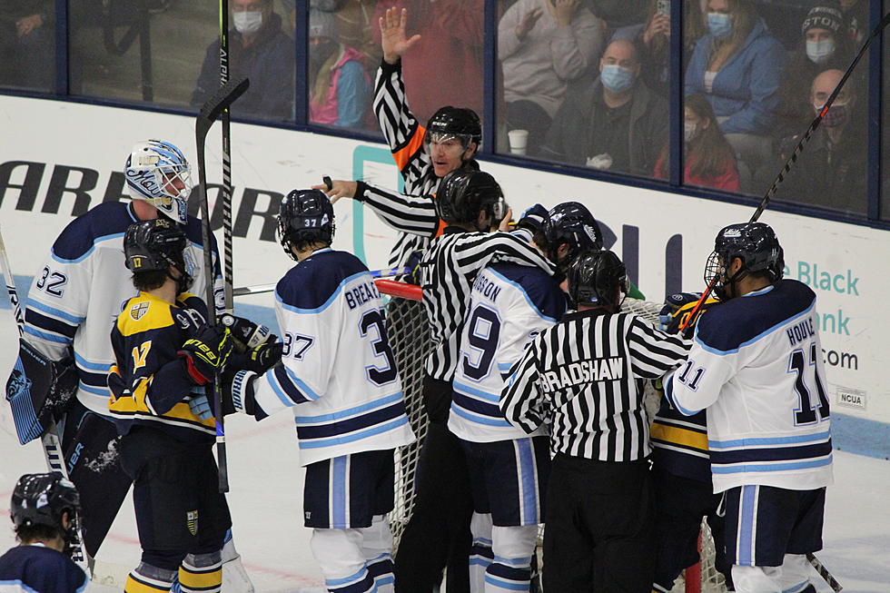 Maine Hockey Wins 1st of the Season Beating Merrimack 6-5 in OT [PHOTOS]
