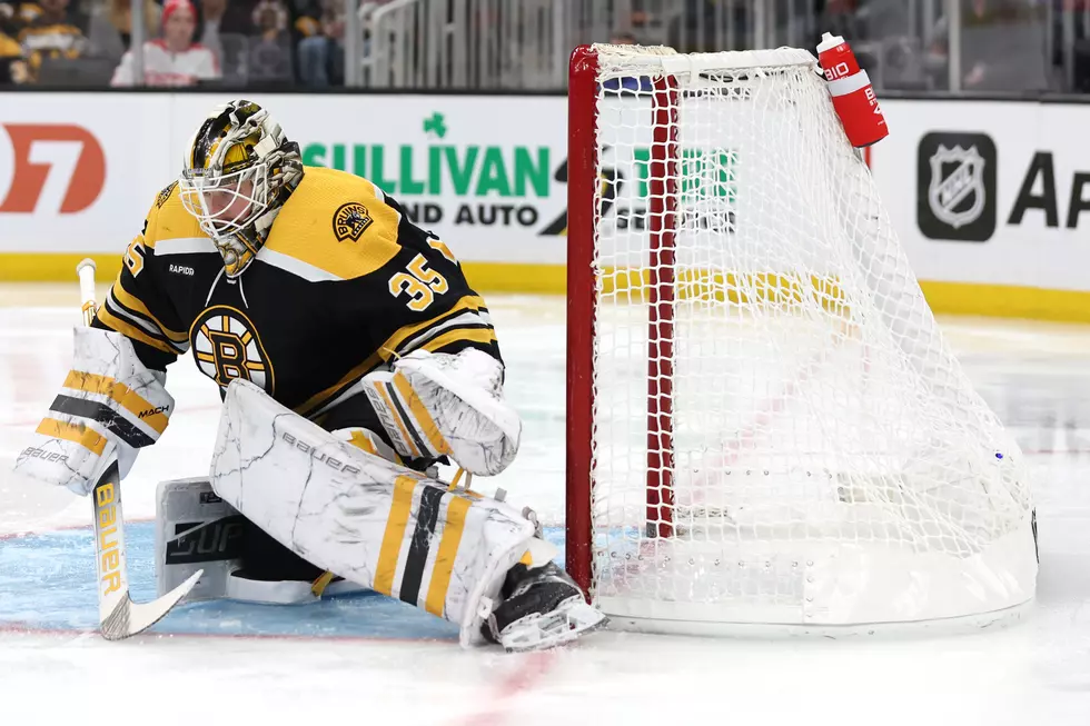 Goaltender Linus Ullmark makes history by scoring goal in Bruins' 3