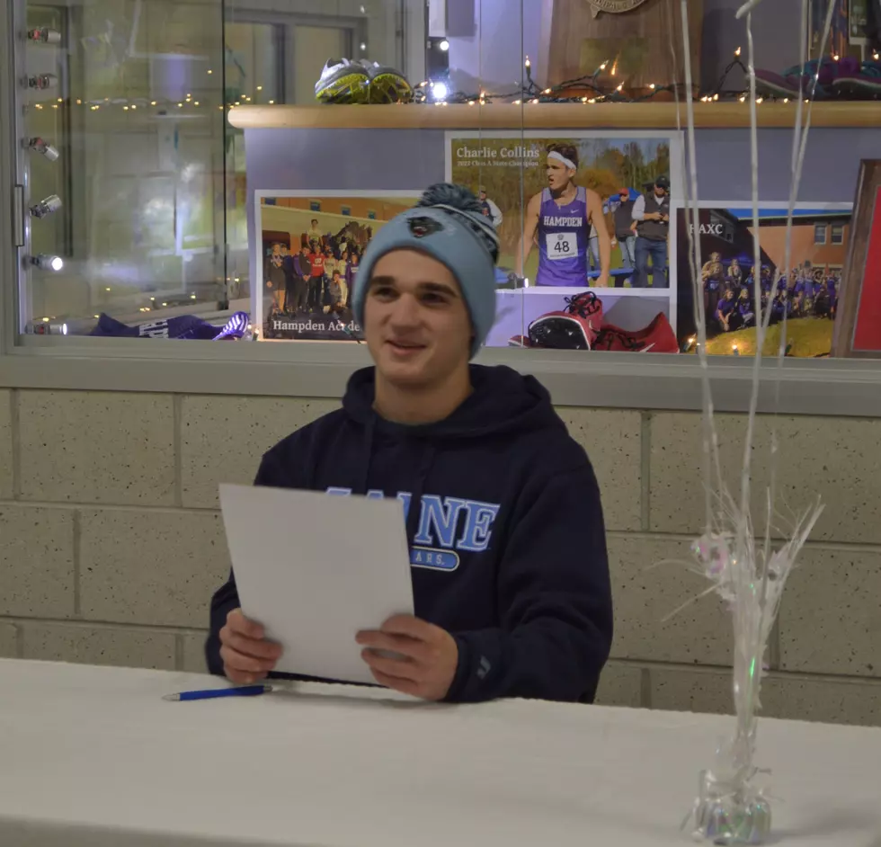 Hampden Academy’s Charlie Collins Signs to Attend UMaine