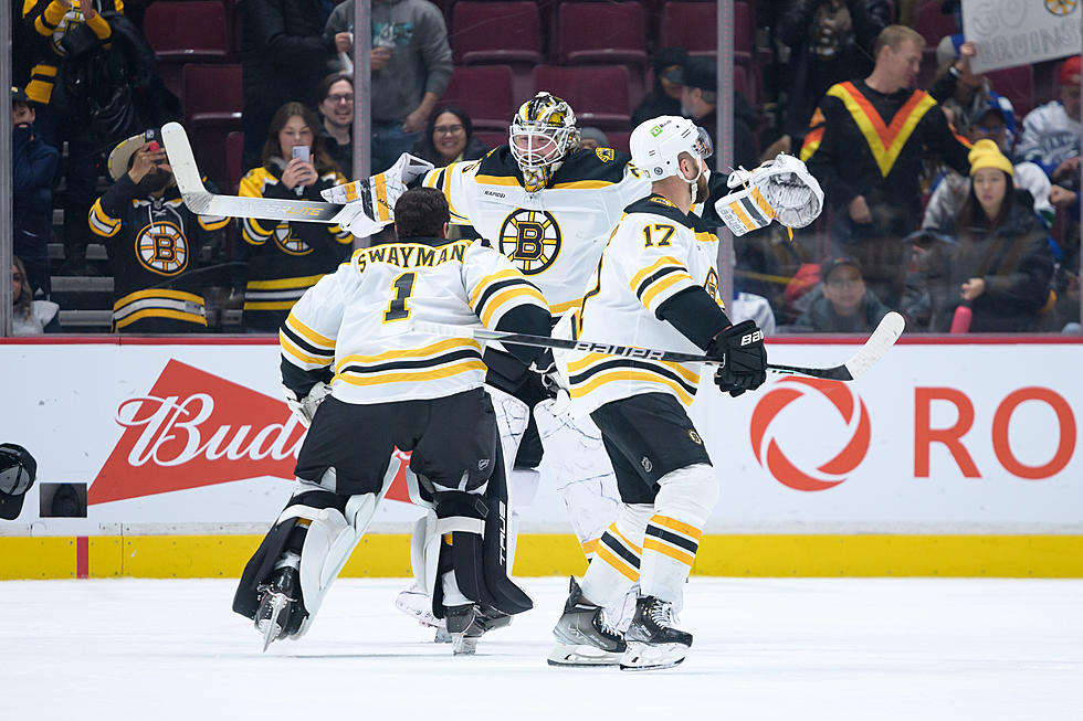 Bruins Goaltender Linus Ullmark Scores Into Empty Net